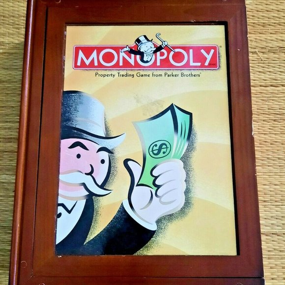 Monopoly - Wood Book Shelf Box 2005- Complete